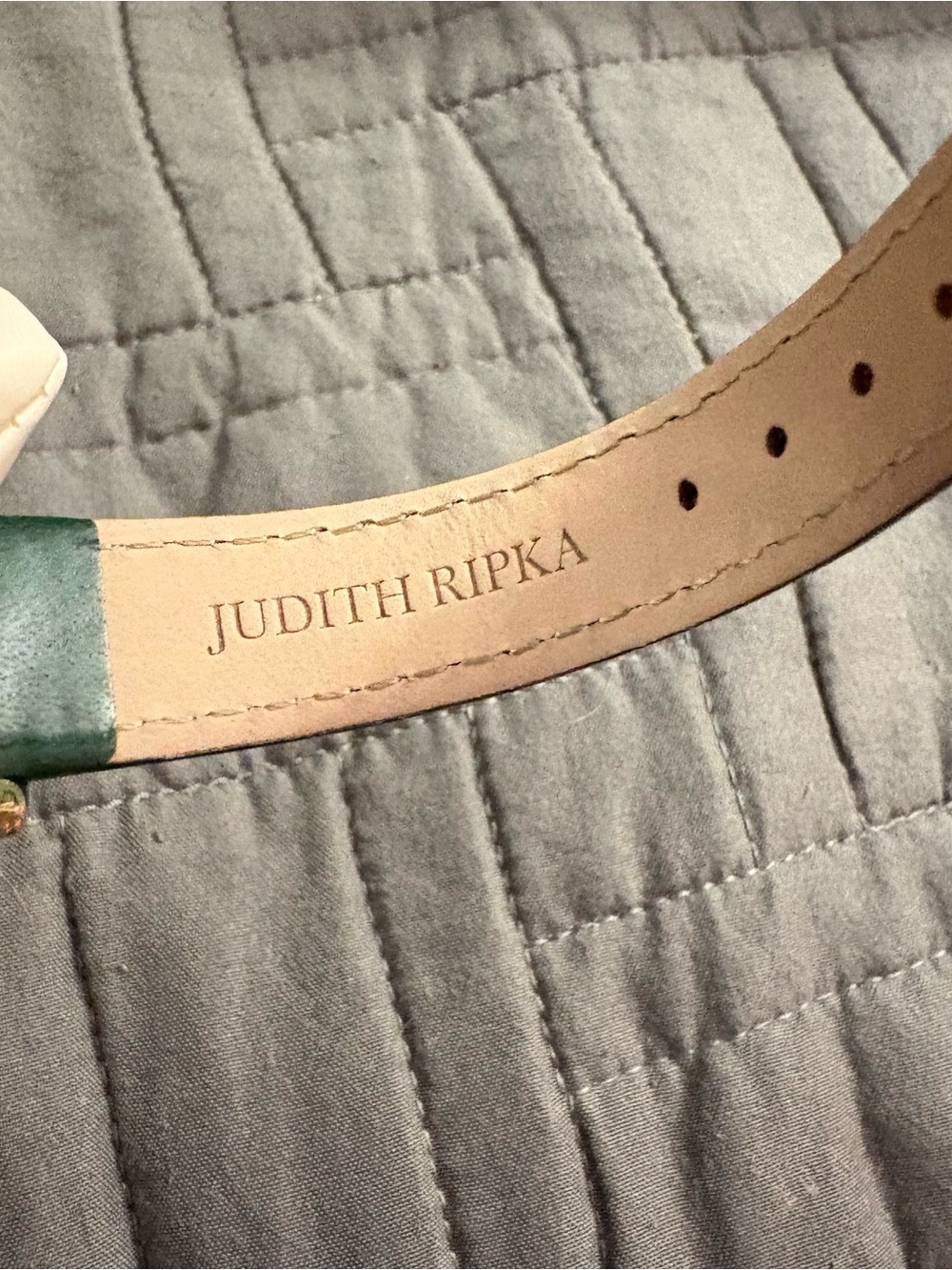 Judith Ripka Rainbow Diamonique CZ Watch With Cowhide Band New - Picture 7 of 14